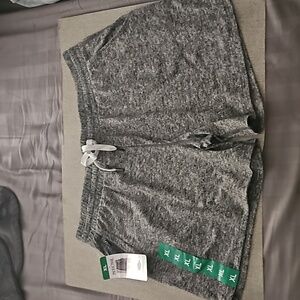 Athletic shorts with drawstring, women's size xl, new, brand pacific trail, gray